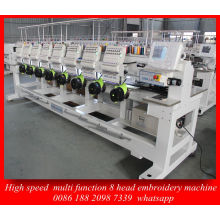Besten Dahao Control System 8 Kopf High-Speed Computer Stickmaschine für Cap Kleidungsstück Emberoidery Maschine